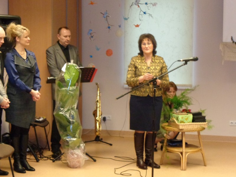 Žodį taria Kalvarijos globos ir užimtumo centro direktorė Lina Saladuonienė